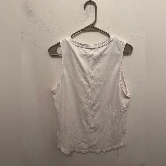 Alphalete Men's Cutoff Tank Size Medium White - Picture 2 of 2